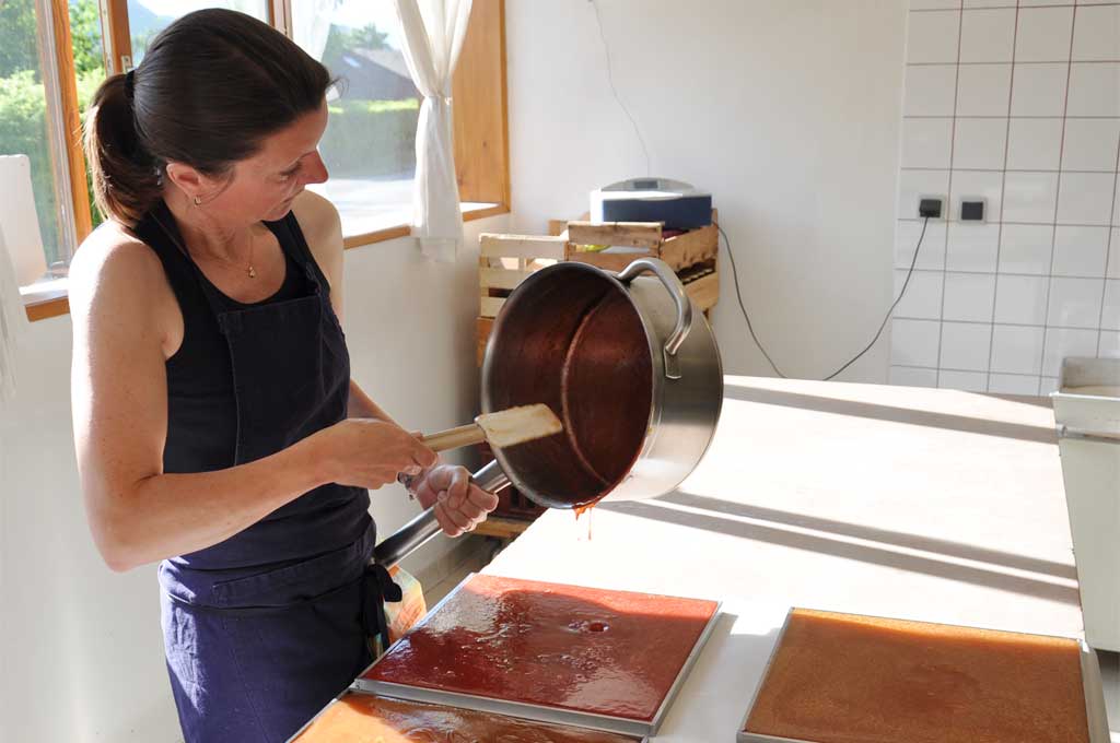 Fabrication des pâtes de fruit